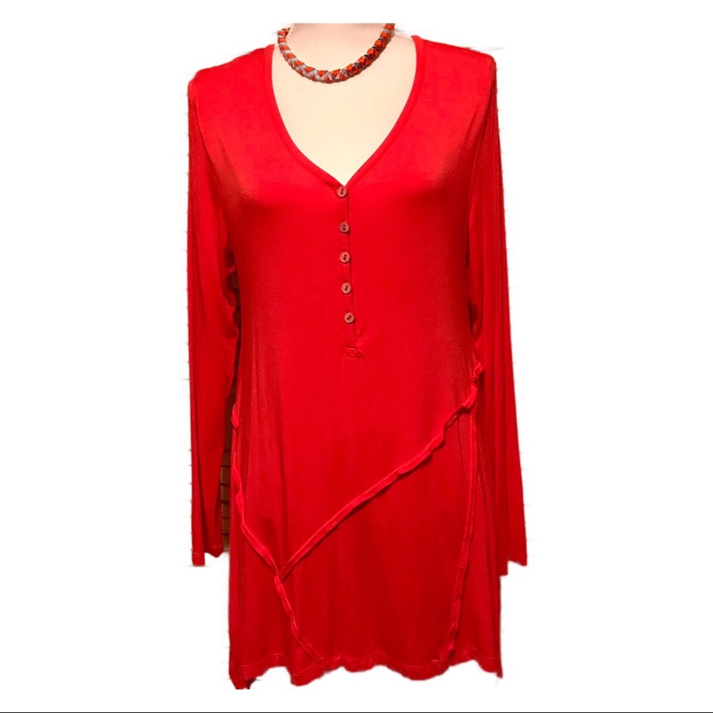 SOLD!!  SOFT SURROUNDINGS Asymmetrical Tunic Top